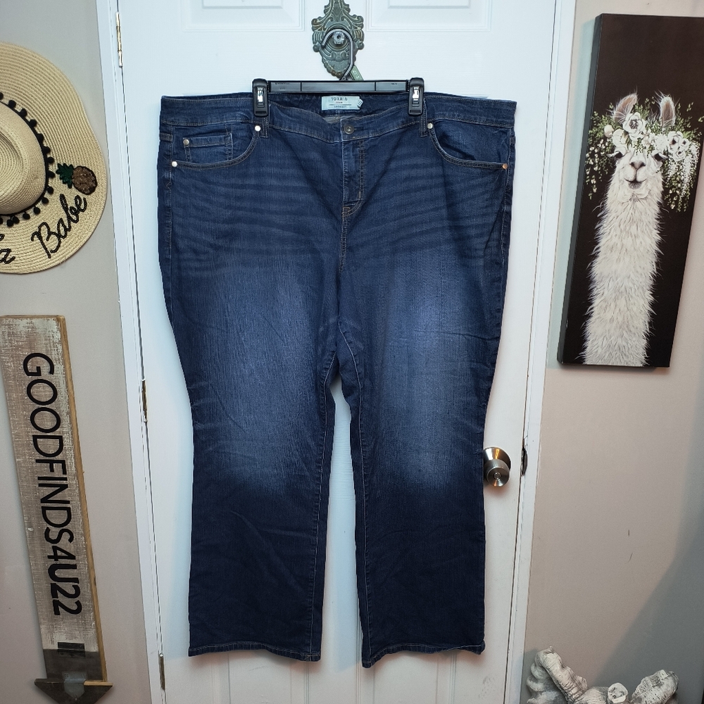 Torrid Women's Plus  Size 26R Slim Boot Jeans Blue